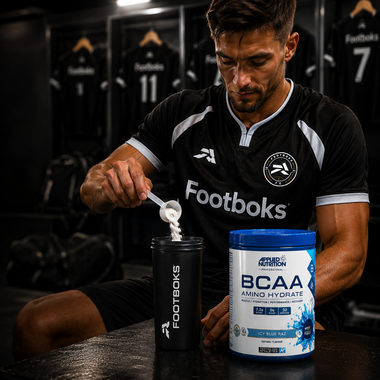 BCAA Amino Hydrate Applied Nutrition Professional – Icy Blue Raz 450g (32 doses)