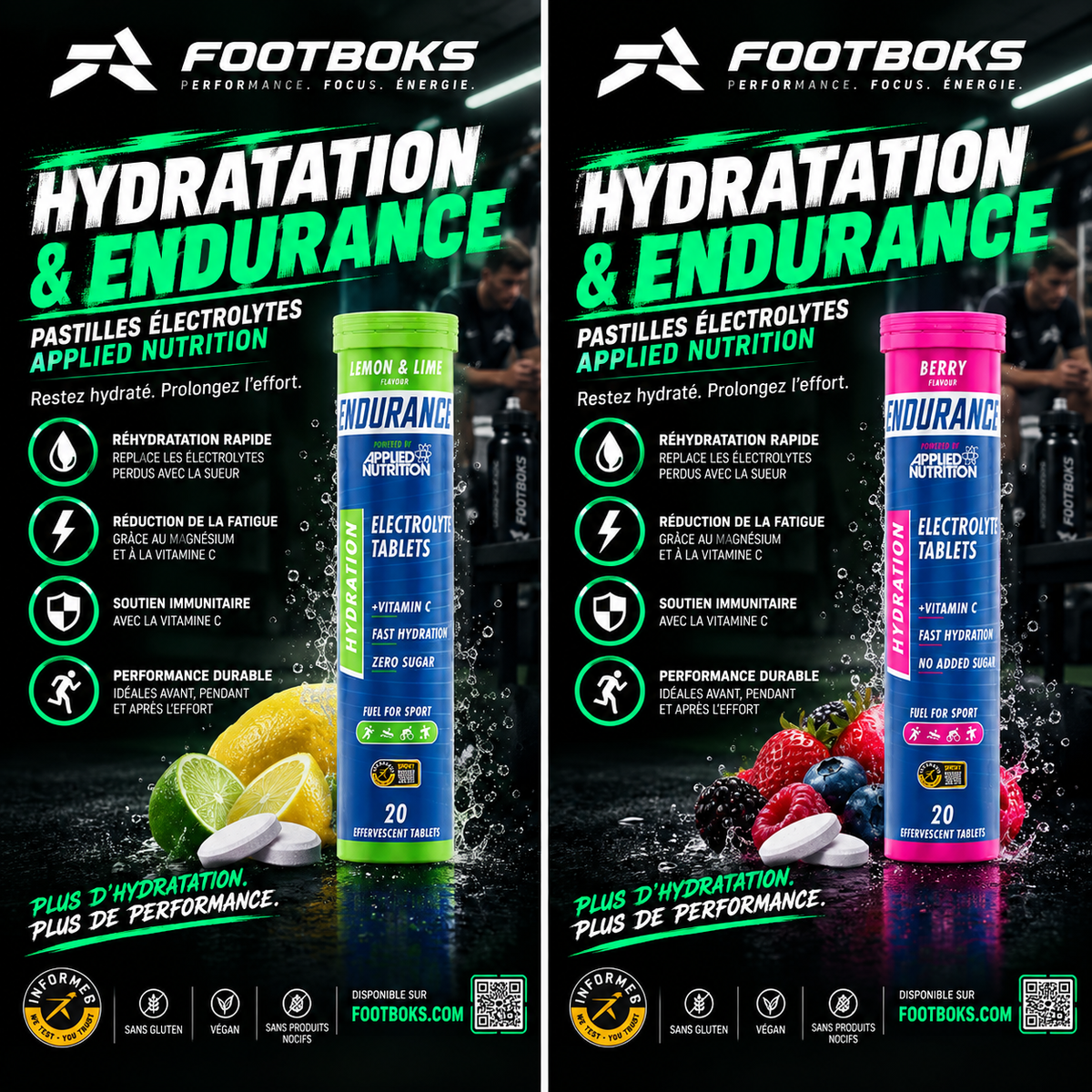Endurance Hydration - Comprimés d'Électrolytes