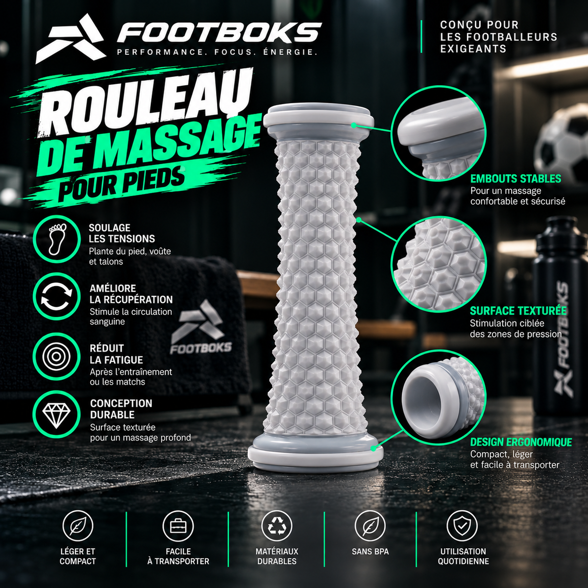 Foot massage roller