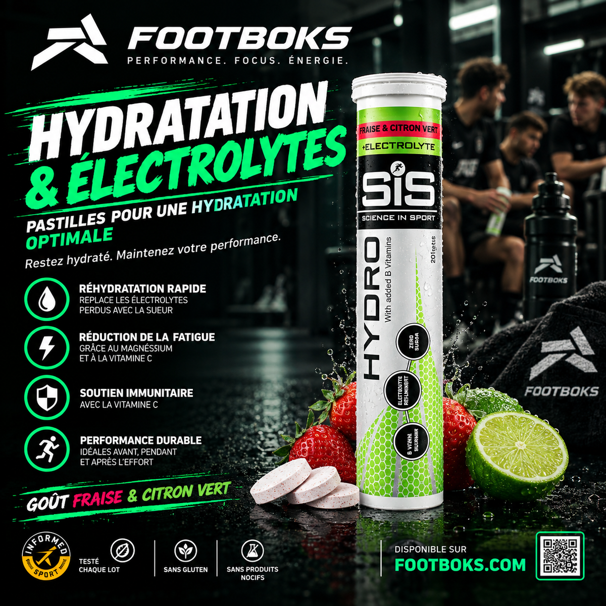 science in sport fraise citron hydratation football
